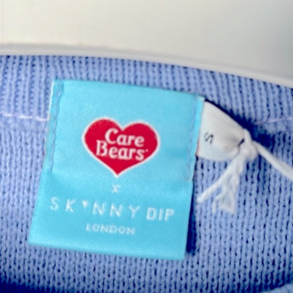 NWT Skinny Dip X Care Bears Love A Lot Bear Crop Sweater - Picture 9 of 13